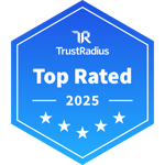 Online image-TrustRadius Top rated Award 2025 Color