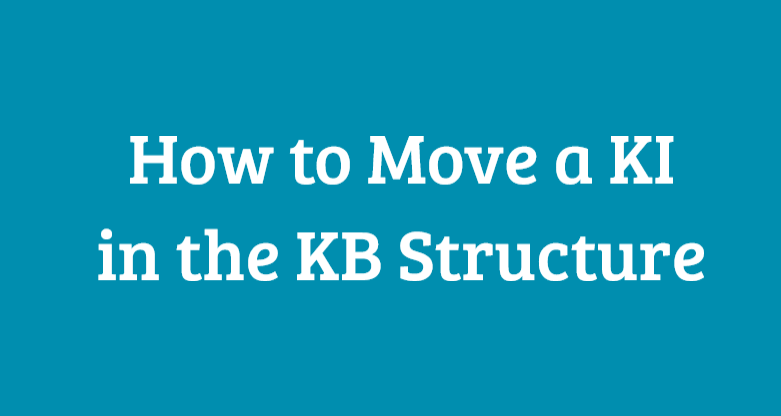 move a ki in the kb structure