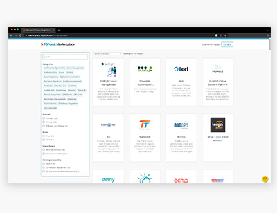 Screenshot - Shop around for integrations